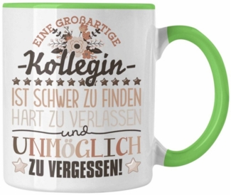 Trendation Tasse Trendation - Kollegin Abschied Tasse Abschiedsgeschenk Spruch Kollegin