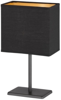 Leseleuchte, Metall, Stoff, schwarz, E14, H 30cm