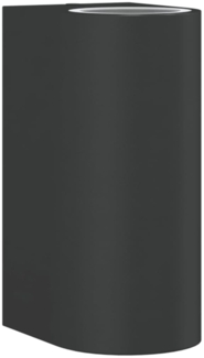 vidaXL Außenwandleuchte Schwarz Aluminiumdruckguss 4006314