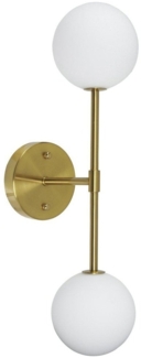 PR Home 3404902 Wandleuchte Sigma D Gold Opal 2-flammig