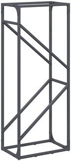 vidaXL Brennholzregal Anthrazit 40x25x100 cm Kaltgewalzter Stahl 864333