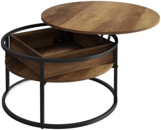 Vicco Couchtisch Holz 77x77 cm, Marlo