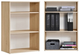 mokebo Bücherregal Der Bücherwurm, 91cm Höhe, Aktenregal, Standregal oder Regal aus Holz in Sonoma Eiche, Braun