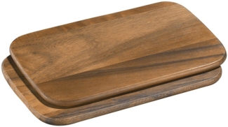 Frühstücksbretter 2er-Set, Akazie 26 x 17 cm