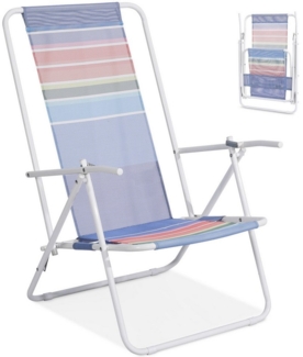 HOMECALL Campingstuhl Great-sale Ultraleicht Klappstuhl Strandstuhl mit Regenbogen Textilene, 2 fach verstellbare Rückenlehne, bis 100 kg