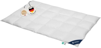 casimum Gänsedaunenbettdecke FIRST CLASS Daunendecke 135x200, 155x220, 200x200 für Sommer & Winter, Füllung: 100% Gänsedaunen, Klasse 1, Downpass zertifiziert, Bezug: 100 % Baumwolle, Bettdecke 135x200 cm, 155x220 cm, 200x220cm & weitere Größen