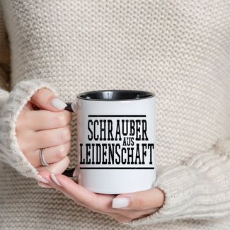 Youth Designz Tasse Schrauber aus Leidenschaft Kaffeetasse Geschenk, Keramik, mit trendigem Print