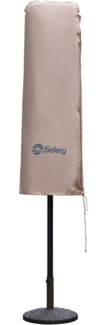 Sekey Schutzhülle für DoppelSonnenschirm, Abdeckhauben für Sonnenschirm,100% Polyester, Taupe - 270x460 CM