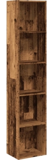 vidaXL Bücherregal Altholz-Optik 40x30x189 cm Holzwerkstoff 857892