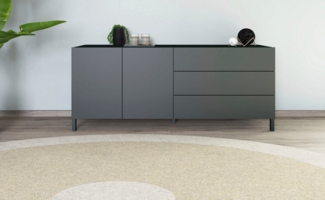 borchardt Möbel Sideboard, Metallfüße, grifflose Optik