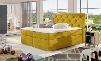 Balvin 140X200, Boxspring Bett, Gelb