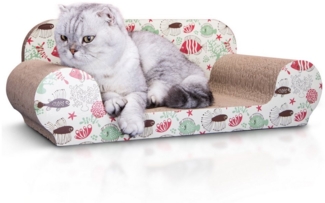 nobleza Kratzpappe Katzenkratzbrett mit Katzenminze Kratzbrett für Katzen