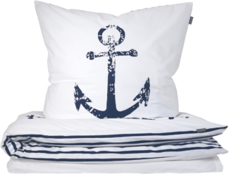 Schiesser Bettwäscheset Marina - Renforcé - 2-teilig - 155 x 220 cm - Weiß