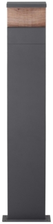 Heitronic 501237 LED Standleuchte Manao 1000mm anthrazit mit Holzdekor