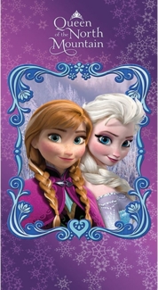 Disney Strandtücher Frozen Handtuch Kinder Badetuch XXL Anna Elsa die Eiskönigin 70x140 cm, 100 % Baumwolle