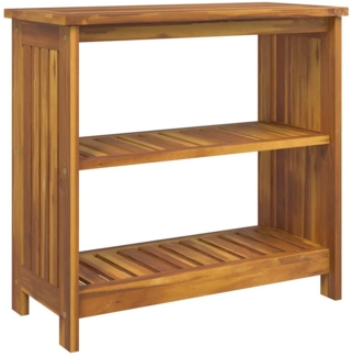 vidaXL Garten-Schrank mit Regal Braun 75 x 35 x 70cm Massivholz Akazie 42001362