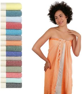 furora HOLIDAY Saunatuch Saunahandtuch Saunatuch Damen + Herren, Hamamtuch groß 100x200 XXL