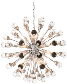 Casa Padrino Luxus Designer Kronleuchter Silber Durchmesser 75 cm - Limited Edition