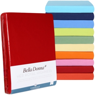 Formesse Bella Donna Topper Spannbetttuch La Piccola Restposten|100x200 cm| vulkanrot