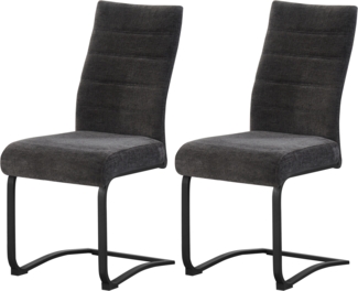 Stuhl (B/H/T): 43 x 98 x 59 cm in Anthrazit