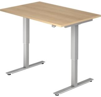 'XMST12' Sitz-Steh-Schreibtisch elektrisch120x80 cm Eiche