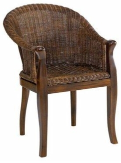 Rattan-Sessel "Berta" braun