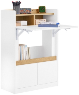 SoBuy Regal-Schreibtisch FWT109, Gaming Tisch Kleiner Computertisch Bürotisch für Homeoffice, Schreibtisch klappbar Computertisch mit Ablagen Arbeitstisch