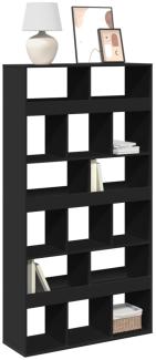 vidaXL Bücherregal Schwarz 100x33x187,5 cm Holzwerkstoff 3309376