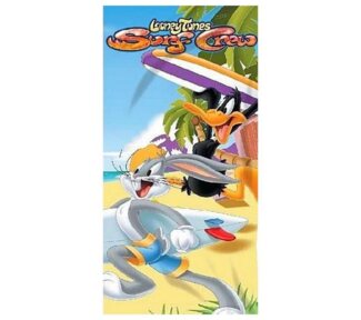 LOONEY TUNES Badetuch Surf Crew, Mikrofaser, Kinder Badehandtuch 70 x 140 cm schnelltrockend