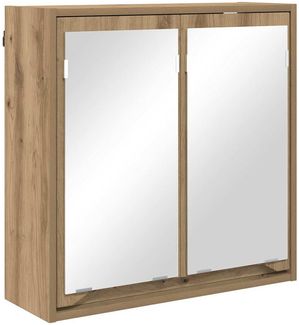 vidaXL Badezimmerspiegelschrank mit Tür Artisan-Eiche 60 x 20 x 60 cm 888786
