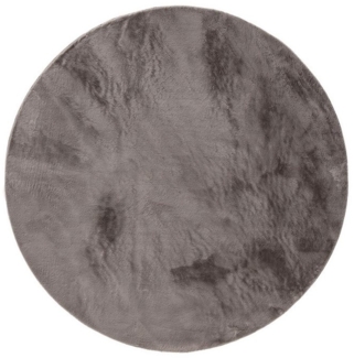 benuta Fellteppich Furry, rund, Höhe: 11 mm, Teppich Wohnzimmer, Esszimmer, Schlafzimmer, Flur, Weich, Rutschfest