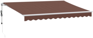 vidaXL Markise Automatisch Braun 350x250 cm 3310205