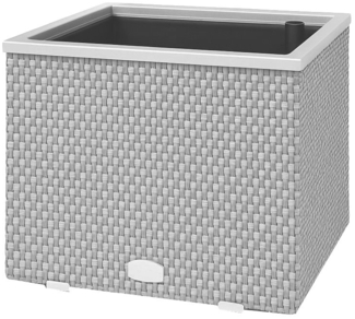 XL Polyrattan Pflanzkübel mit Selbstbewässerung Blumentopf Blumenkübel Hochbeet