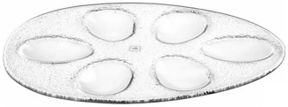 LEONARDO Servierplatte Eierplatte 24x18 Luminosa, Glas, (Stück, 1-tlg, 1 Servierplatte), Dekoplatte Servierplatte
