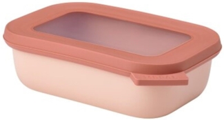 Mepal Multischüssel Cirqula rechteckig 500 ml Nordic Blush  Frischhaltedose  Aufbewahrungsbox  stapelbar  spülmaschinenfest
