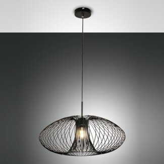 Fabas Luce 3706-40-101 Pendelleuchte Fassa 60cm schwarz E27