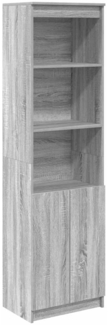 vidaXL Highboard Grau Sonoma 50x35x180 cm Holzwerkstoff 3328467