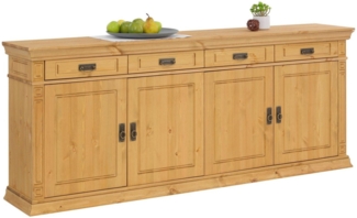 Home affaire Sideboard Vinales, Kommode im klassischen Landhausstil, Breite 202 cm