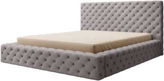 Eltap Bett Princce (Softis 29) 180x200 Metallramen , Grau, 232 x 117 x 201 cm