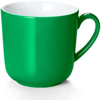 Becher mit Henkel 0,45 l Solid Color Apfelgrün Dibbern Becher - Mikrowelle geeignet, Spülmaschinenfest
