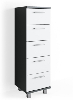 Badschrank Ilias Anthrazit 30 x 95 cm Vicco
