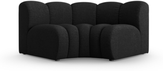 Micadoni rundes Eckmodul Lupine Chenille Haga Schwarz