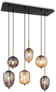 Hängelampe Esszimmer Rauchglas Hängeleuchte Esstisch Pendelleuchte Wohnzimmer