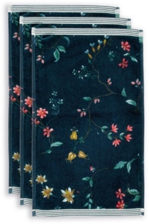 PiP Studio Gästehandtücher Pip Studio, 3er-Set Gästehandtuch, Les Fleurs, 30x50, (Gästehandtücher, 3-St)