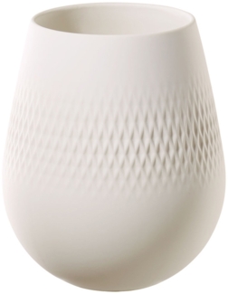 Villeroy & Boch Manufacture Collier Vase Carré 14 cm blanc - DS