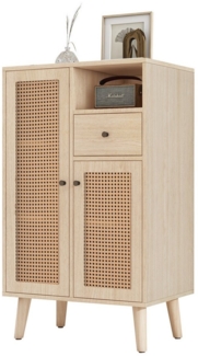 MODFU Sideboard Kommode, Standschrank Stauschrank mit großem Stauraum in Holzoptik