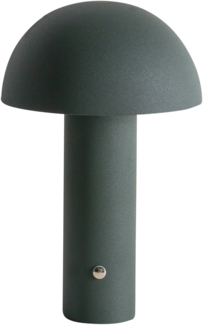 Kabellose LED Tischlampe BOJO mit Dimmer Metall Dunkelgrün