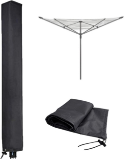 REDOM Wäschespinne-Schutzhülle Schutzhaube für Wäscheständer Wetterfeste Abdeckung, wasserdicht UV-beständig winddicht mit Kordelzug Seitentasche