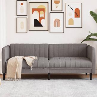 Sofa 3-Sitzer Taupe Stoff (Farbe: Taupe)