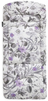 Hauck Kinder-Sitzauflage Universal - Floral Grey, Sitzauflage für Kinderwagen und Buggy (atmungsaktive Baumwolle)